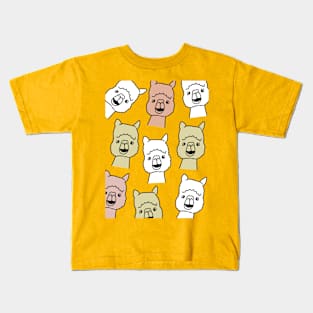 A bunch of alpacas Kids T-Shirt